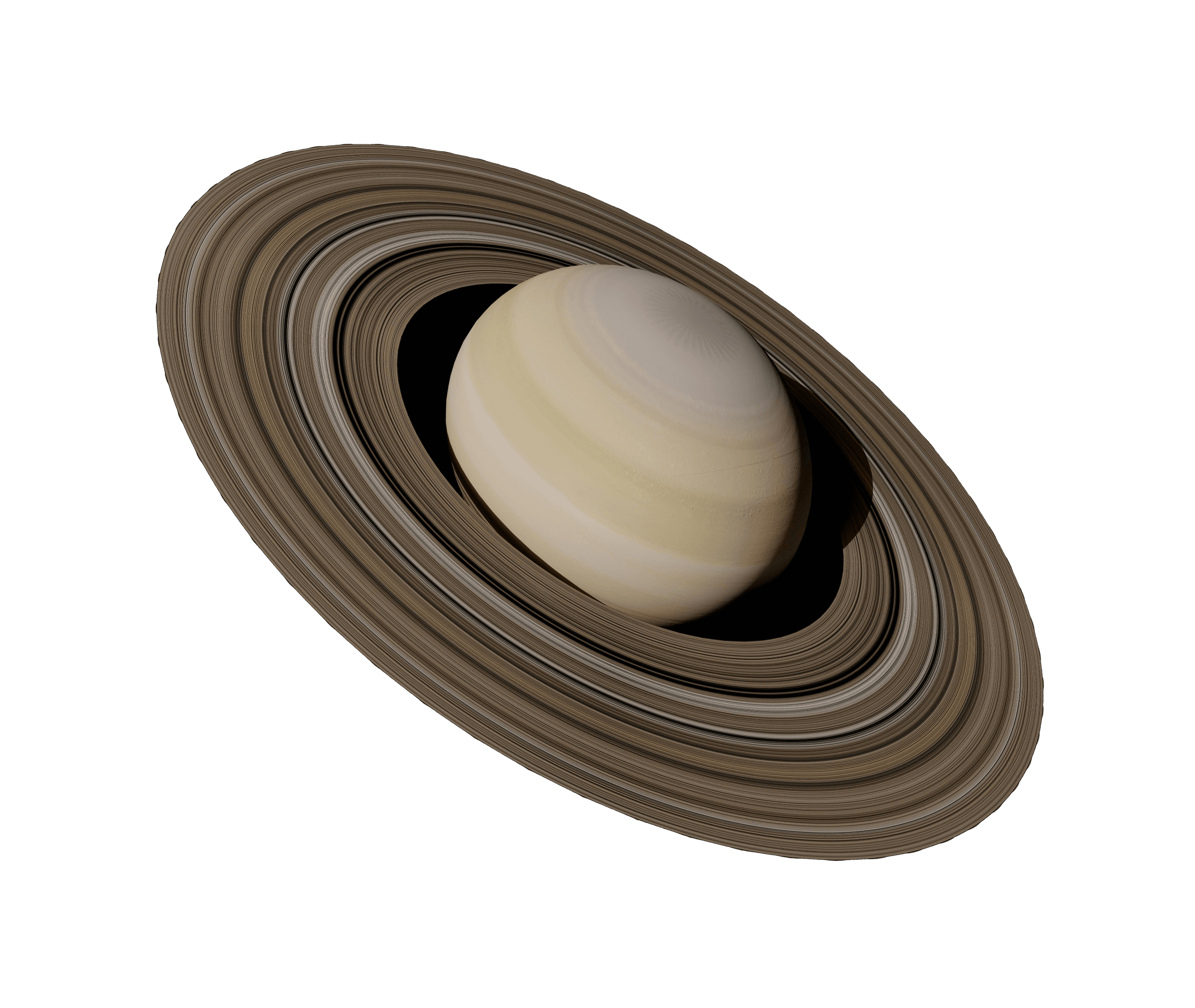 Saturn planet in space